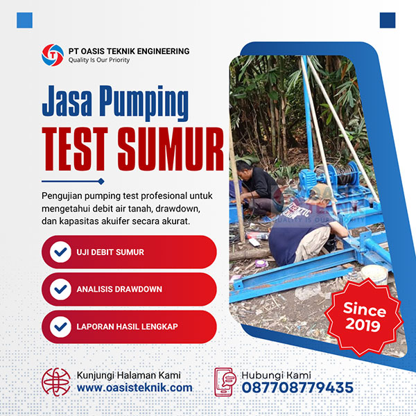 jasa pumping test sumur bor